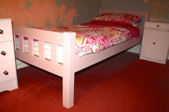 Pink Painted Bed